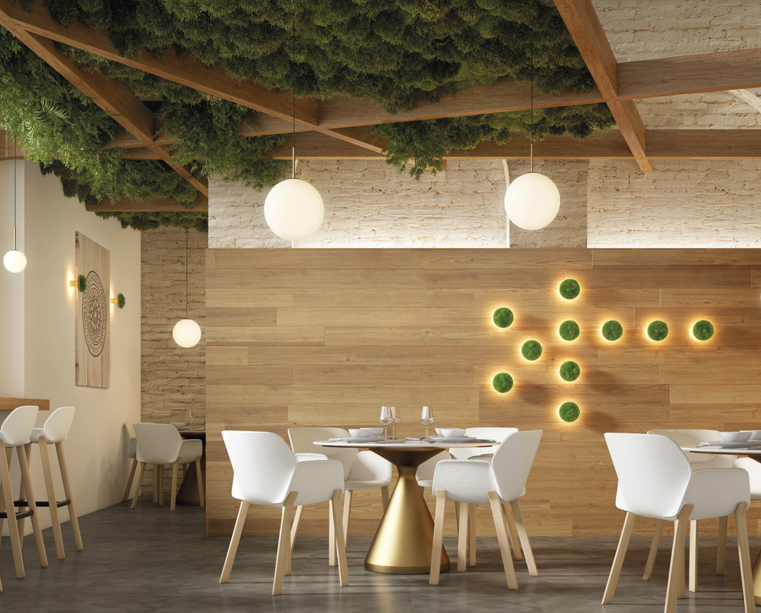 Chamaleon Light Green Moss Ambiance