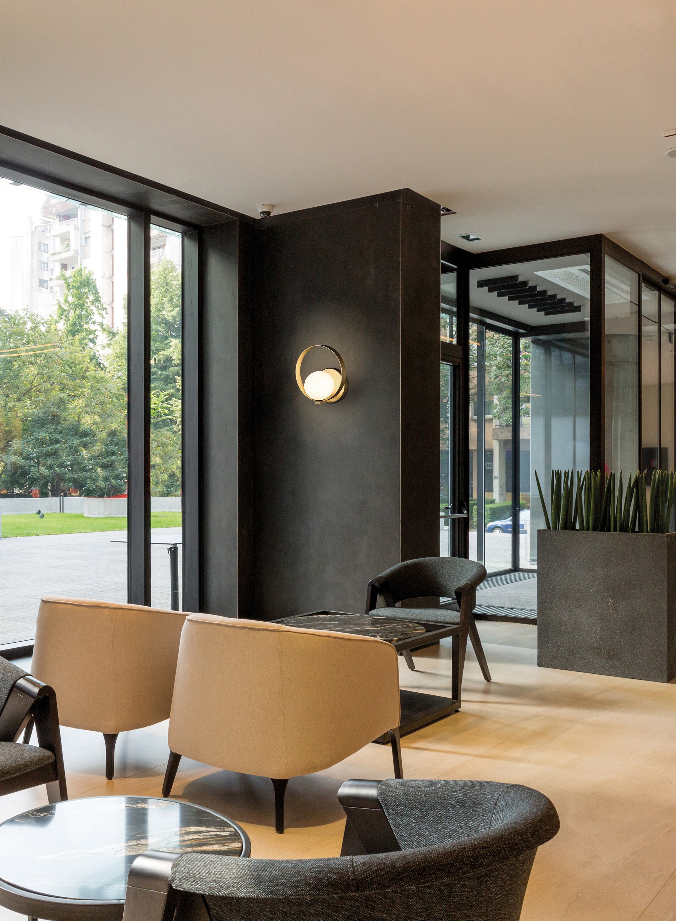 Lampa ścienna Halo w aranżacji