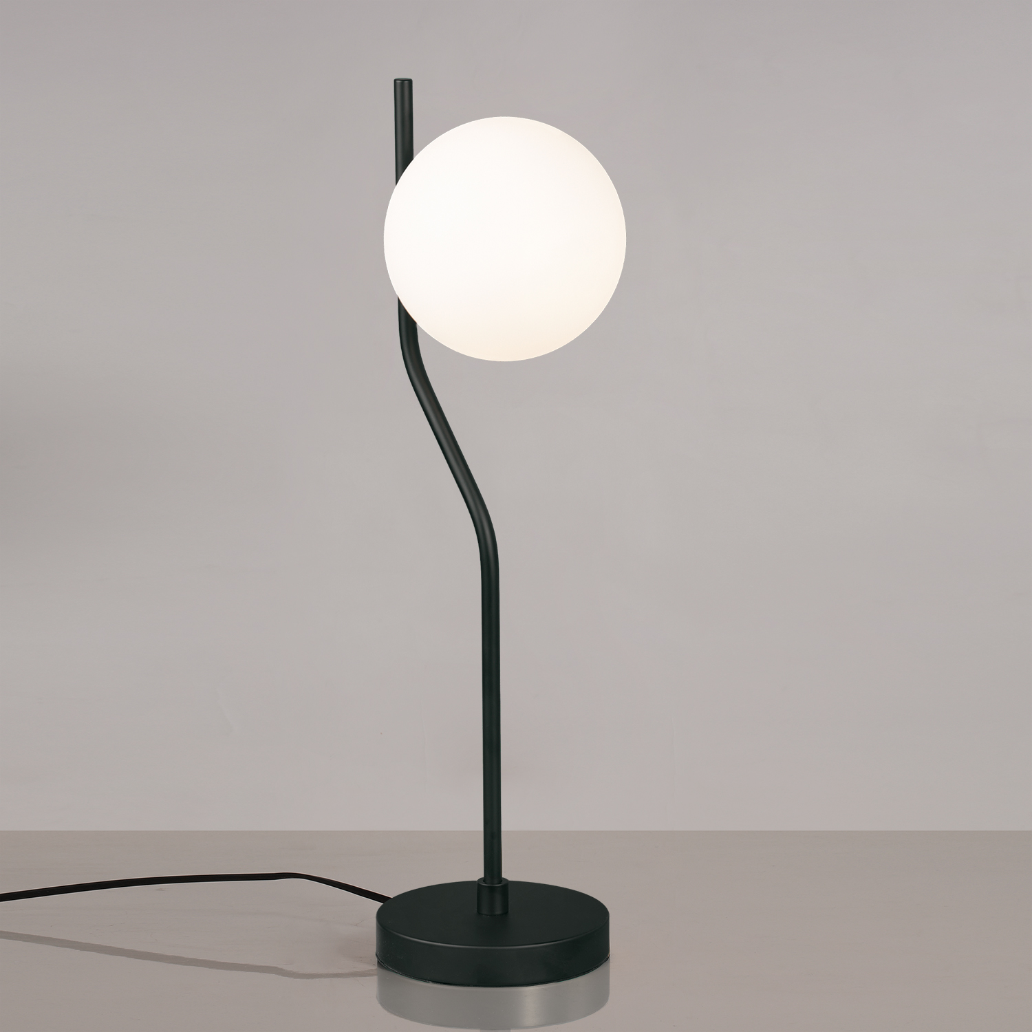 Lampa stołowa Maui Opal/Black Matt
