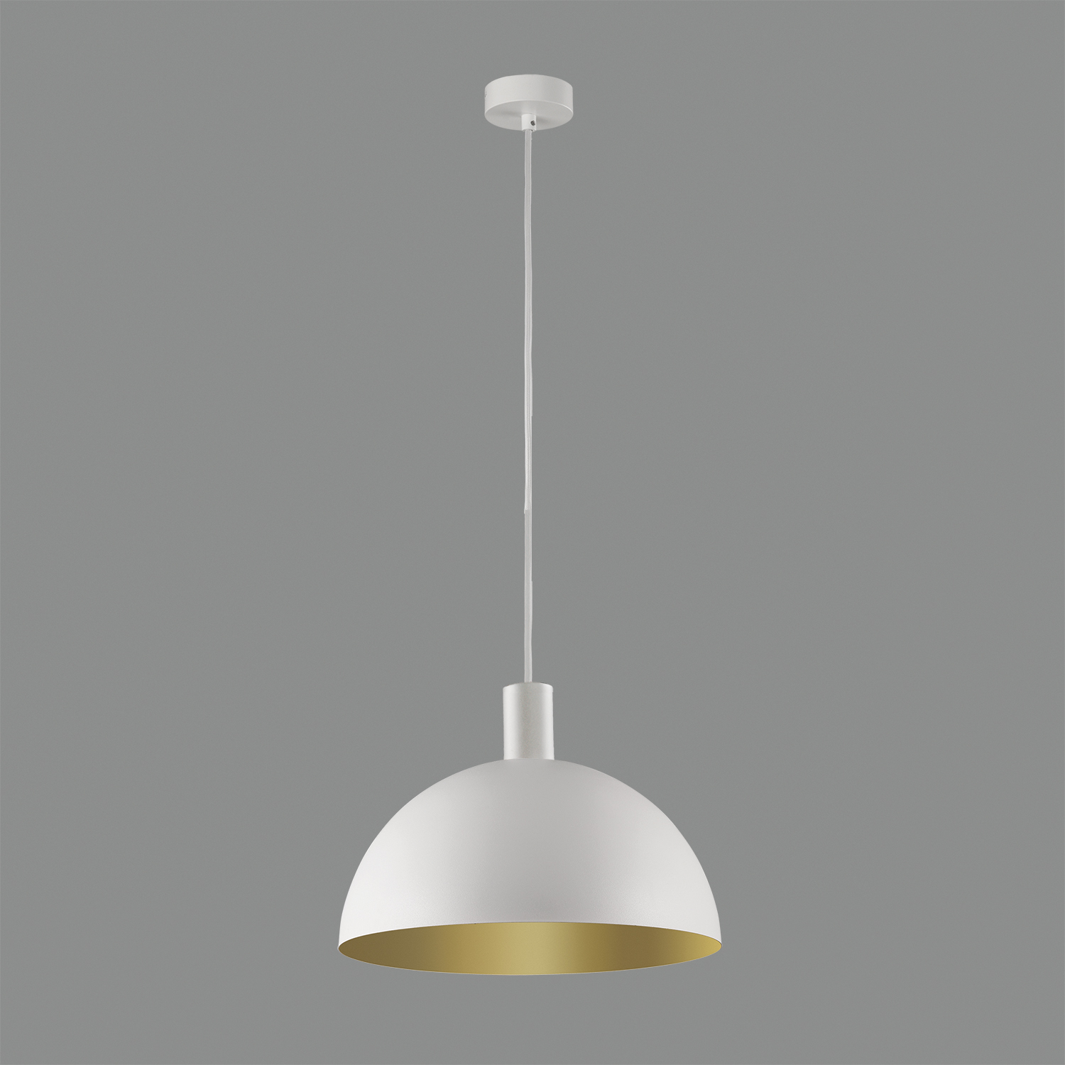 Tiga Pendant lamp 3707/25 Textured White/Tech Gold