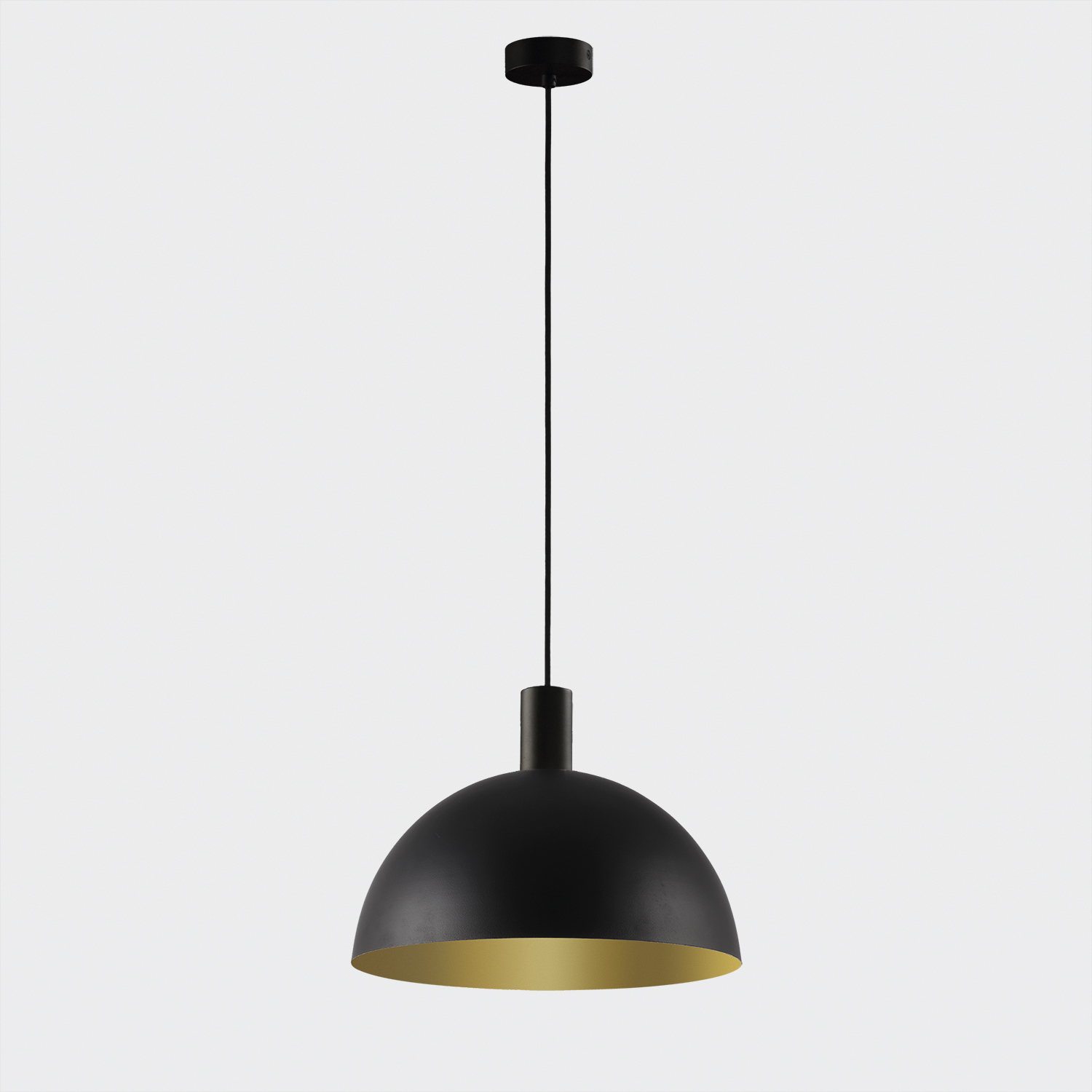Tiga Pendant lamp 3707/25 Textured Black/Tech Gold