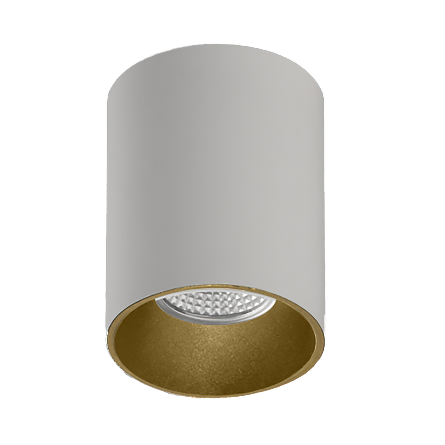 Textured White/Satin Gold