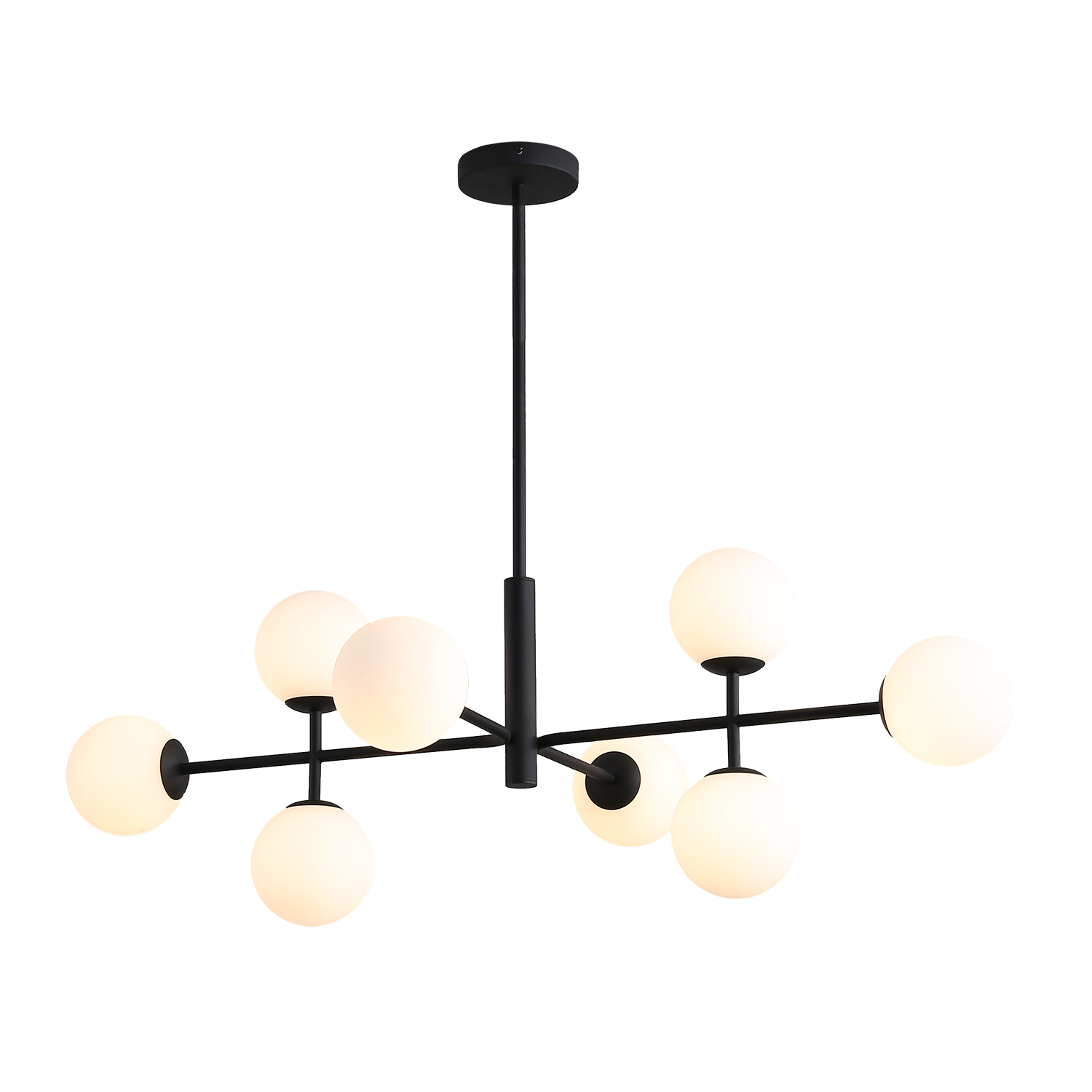 Lampa Doris 3820/95 Opal/Teksturowana Czerń
