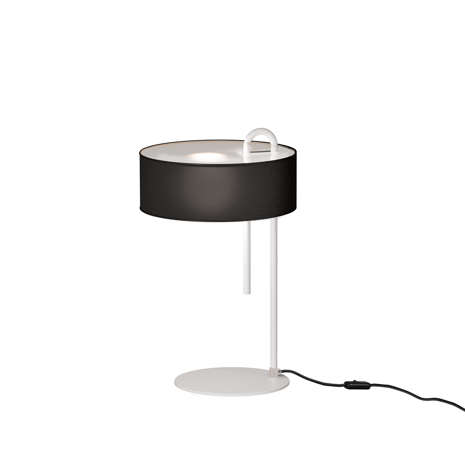 Lampa Clip 8178 Biały/Czarny teksturowany