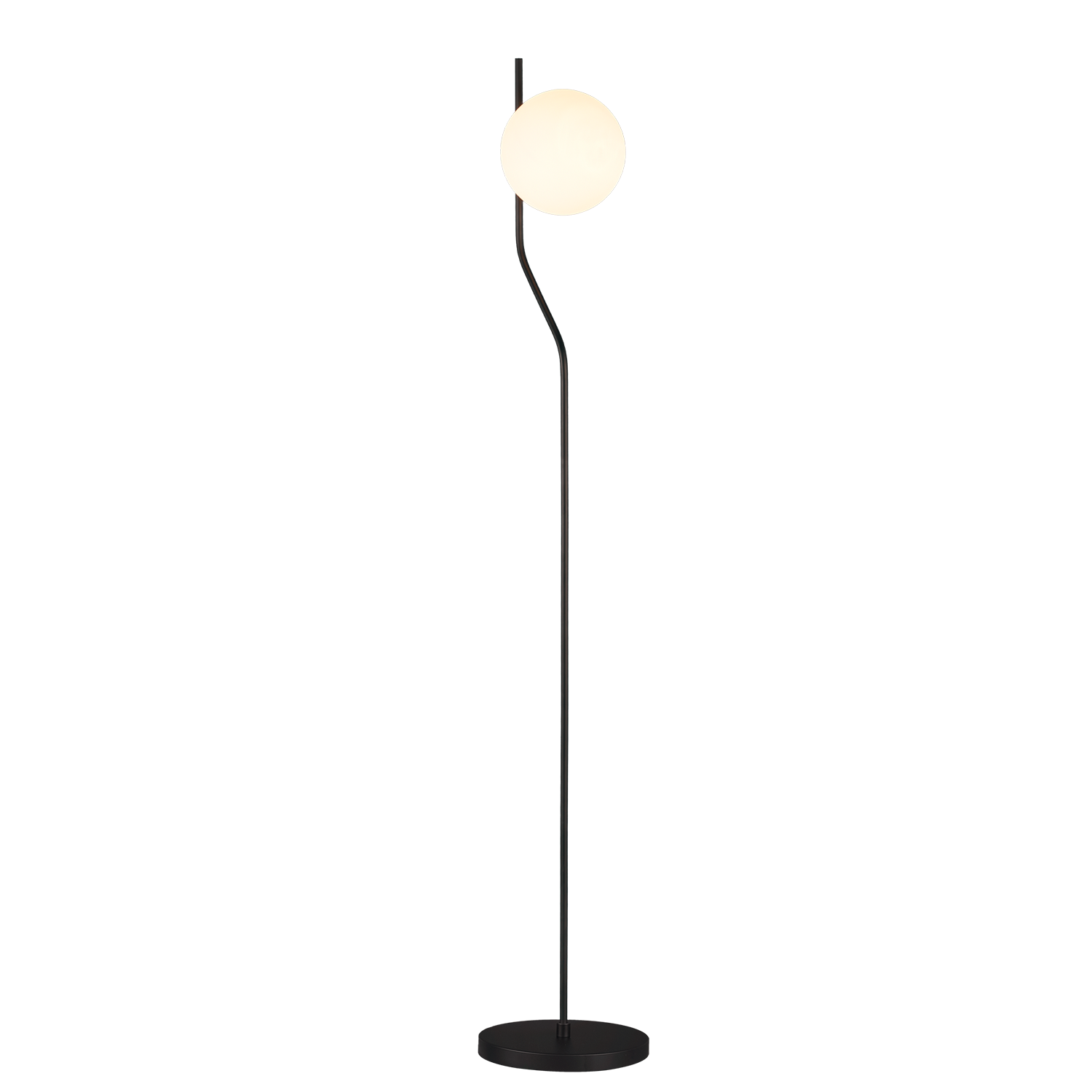 Lampa podłogowa Maui 8163/1 Opal/Black Matt