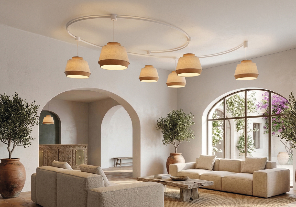 Salón mediterráneo con composición oval Easy Link